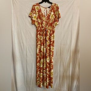 Excellent Condition AS U WISH Small Flowered Jumpsuit